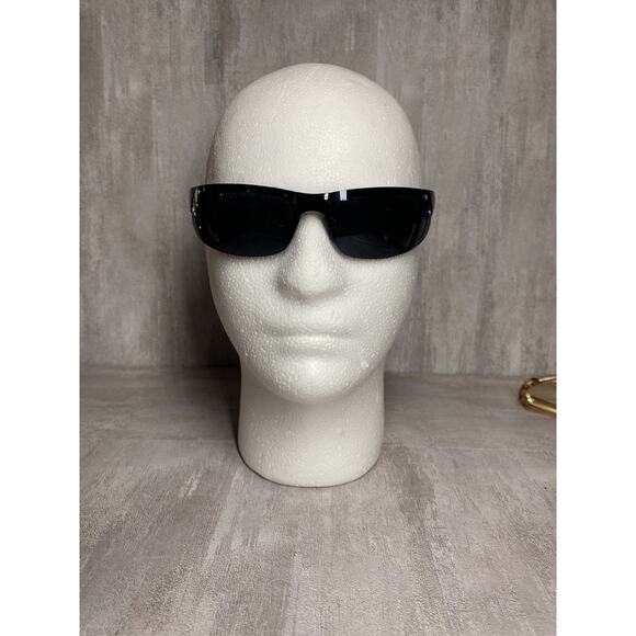VTG Prada SPS04E Sunglasses Mens Shield Wrap Sport Designer Italy 72mm 4061